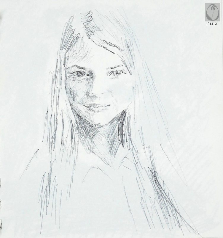 drawing - disegno al tratto di Piro